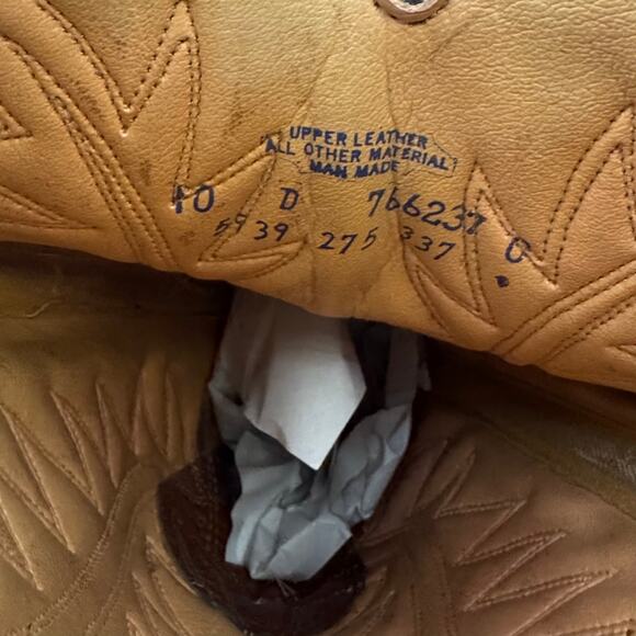 Vintage Biltrite Men’s Brown Leather Western Cowboy Boots 10D main image 4